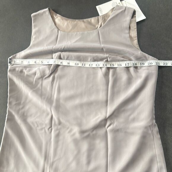 Women’s Gray Chiffon 3 Piece Formal Mother of the Bride Pants Suit Size 16 NEW - Picture 8 of 15